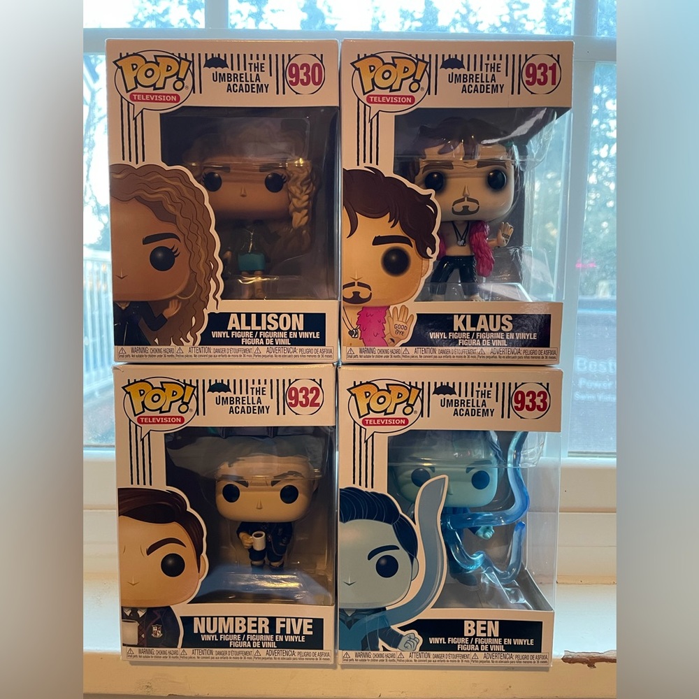 Funk Pop The Umbrella Academy set of 4